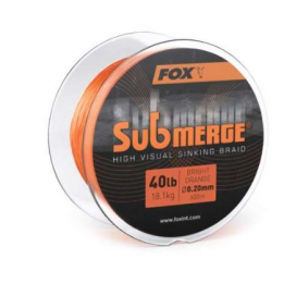 Fox šnúra Submerge Sinking Braided Mainline bright orange 0,20mm 600m 40lb